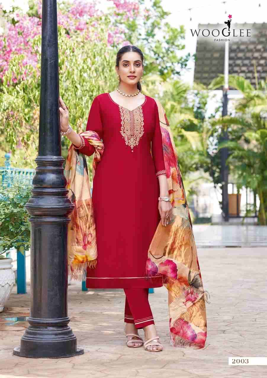 Abhilasa By Wooglee 2001 To 2005 Series Beautiful Festive Suits Colorful Stylish Fancy Casual Wear & Ethnic Wear Viscose Weaving Dresses At Wholesale Price