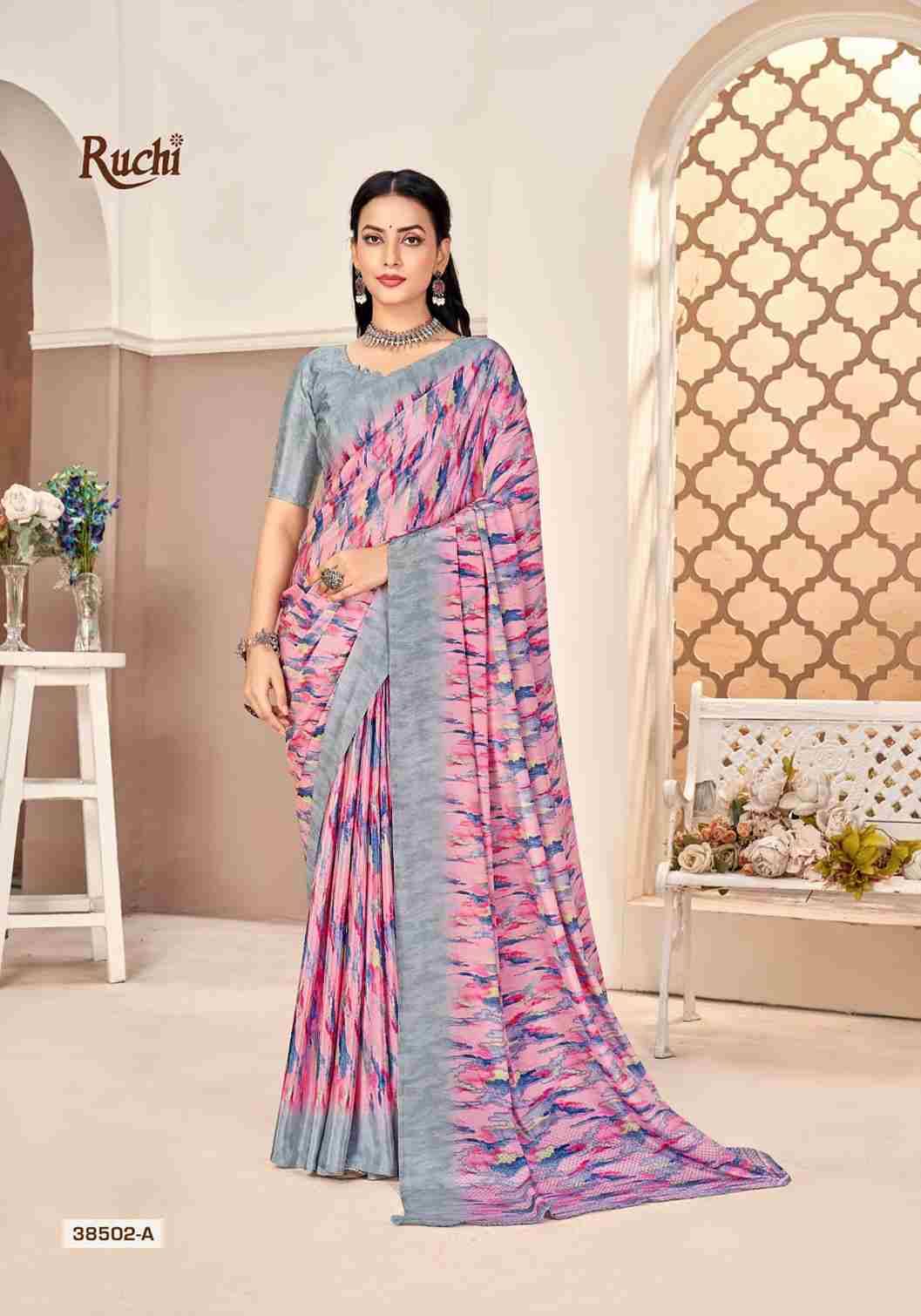 Vivanta Silk Vol-40 By Ruchi Sarees 38501-A To 38506-B Series Indian Traditional Wear Collection Beautiful Stylish Fancy Colorful Party Wear & Occasional Wear Crepe Silk Sarees At Wholesale Price