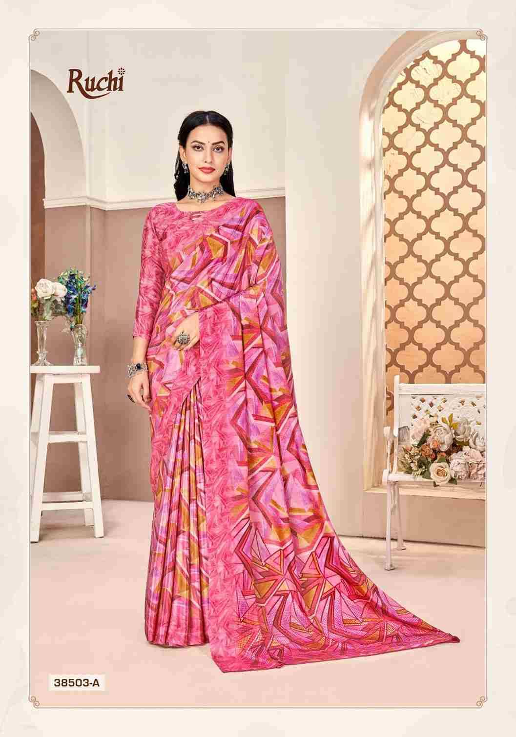 Vivanta Silk Vol-40 By Ruchi Sarees 38501-A To 38506-B Series Indian Traditional Wear Collection Beautiful Stylish Fancy Colorful Party Wear & Occasional Wear Crepe Silk Sarees At Wholesale Price