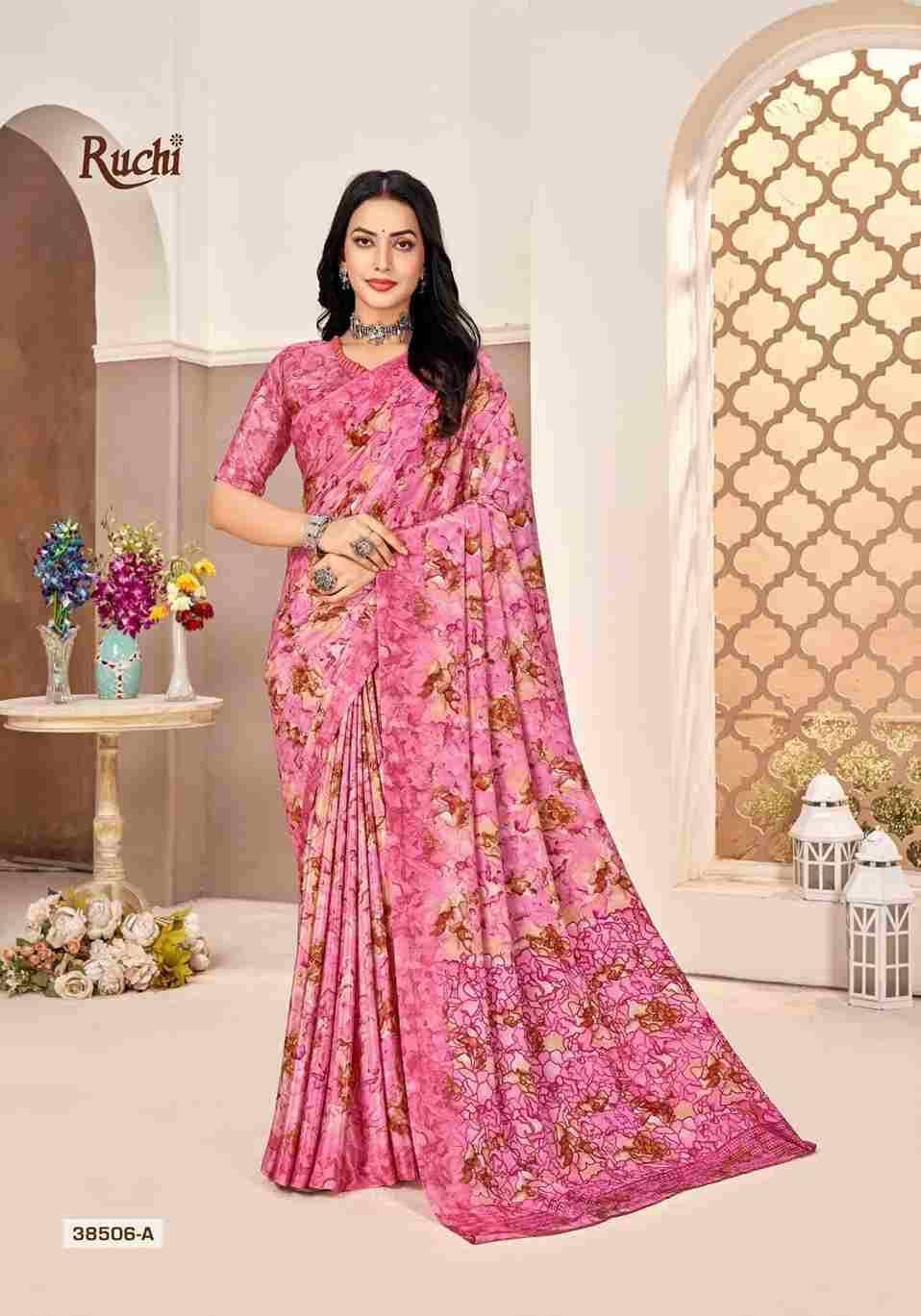 Vivanta Silk Vol-40 By Ruchi Sarees 38501-A To 38506-B Series Indian Traditional Wear Collection Beautiful Stylish Fancy Colorful Party Wear & Occasional Wear Crepe Silk Sarees At Wholesale Price