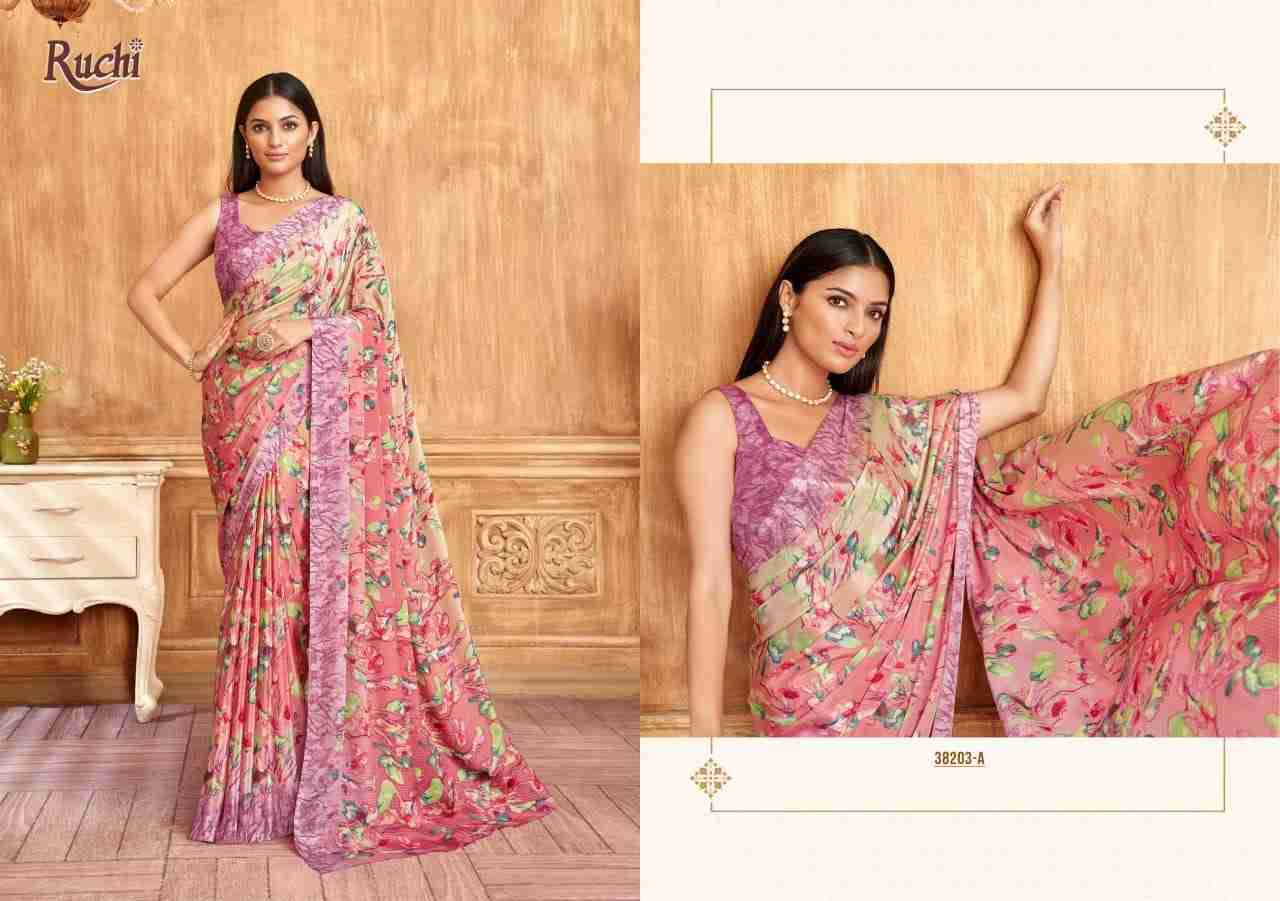 Vivanta Silk Vol-39 By Ruchi Sarees 38201-A To 38203-D Series Indian Traditional Wear Collection Beautiful Stylish Fancy Colorful Party Wear & Occasional Wear Crepe Silk Sarees At Wholesale Price