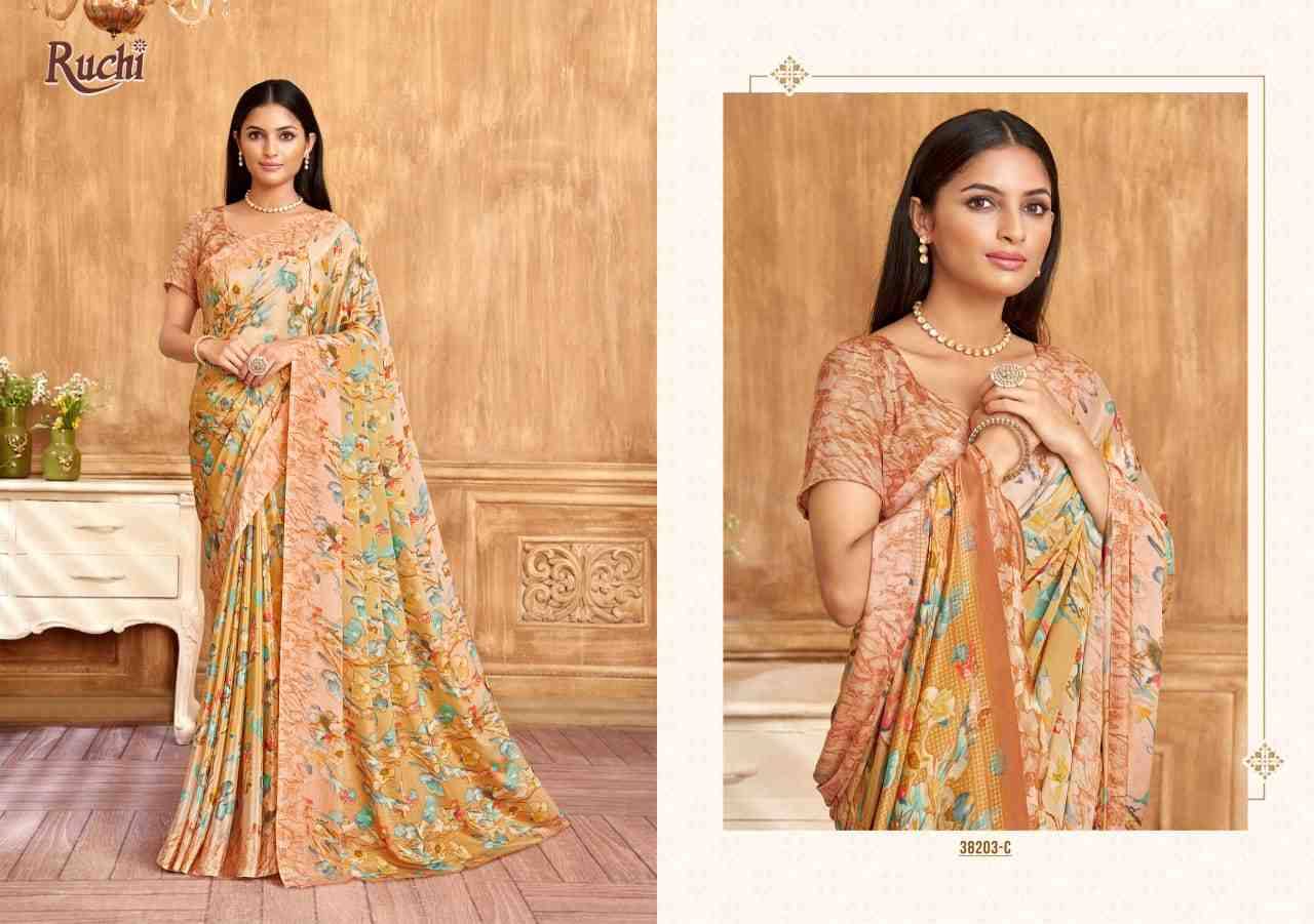 Vivanta Silk Vol-39 By Ruchi Sarees 38201-A To 38203-D Series Indian Traditional Wear Collection Beautiful Stylish Fancy Colorful Party Wear & Occasional Wear Crepe Silk Sarees At Wholesale Price
