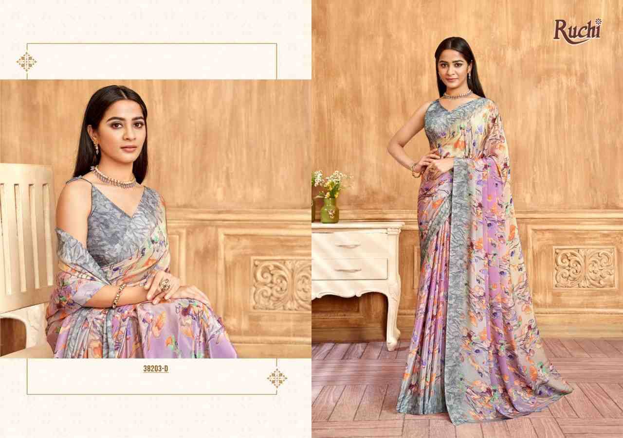 Vivanta Silk Vol-39 By Ruchi Sarees 38201-A To 38203-D Series Indian Traditional Wear Collection Beautiful Stylish Fancy Colorful Party Wear & Occasional Wear Crepe Silk Sarees At Wholesale Price