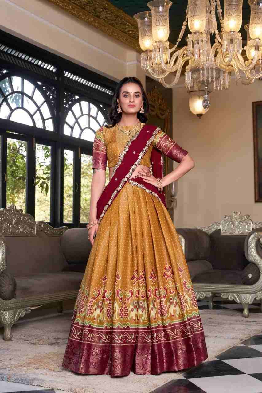 Preksha By Fashid Wholesale 1240-A To 1240-D Series Beautiful Colorful Fancy Wedding Collection Occasional Wear & Party Wear Kanchipuram Lehengas At Wholesale Price