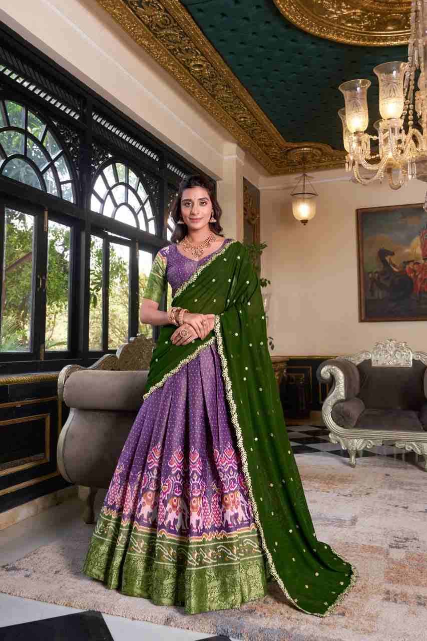 Preksha By Fashid Wholesale 1240-A To 1240-D Series Beautiful Colorful Fancy Wedding Collection Occasional Wear & Party Wear Kanchipuram Lehengas At Wholesale Price