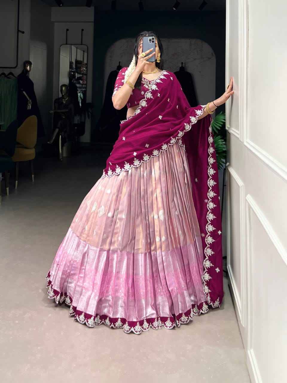 2024 By Fashid Wholesale 2024-A To 2024-D Series Beautiful Colorful Fancy Wedding Collection Occasional Wear & Party Wear Zari Kota Lehengas At Wholesale Price