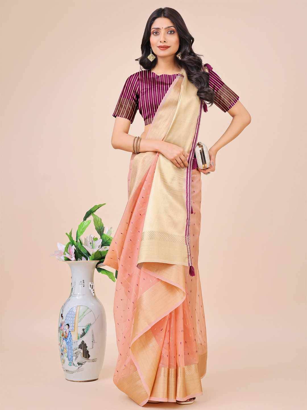 Florance By Fashid Wholesale 1001 To 1006 Series Indian Traditional Wear Collection Beautiful Stylish Fancy Colorful Party Wear & Occasional Wear Organza Sarees At Wholesale Price
