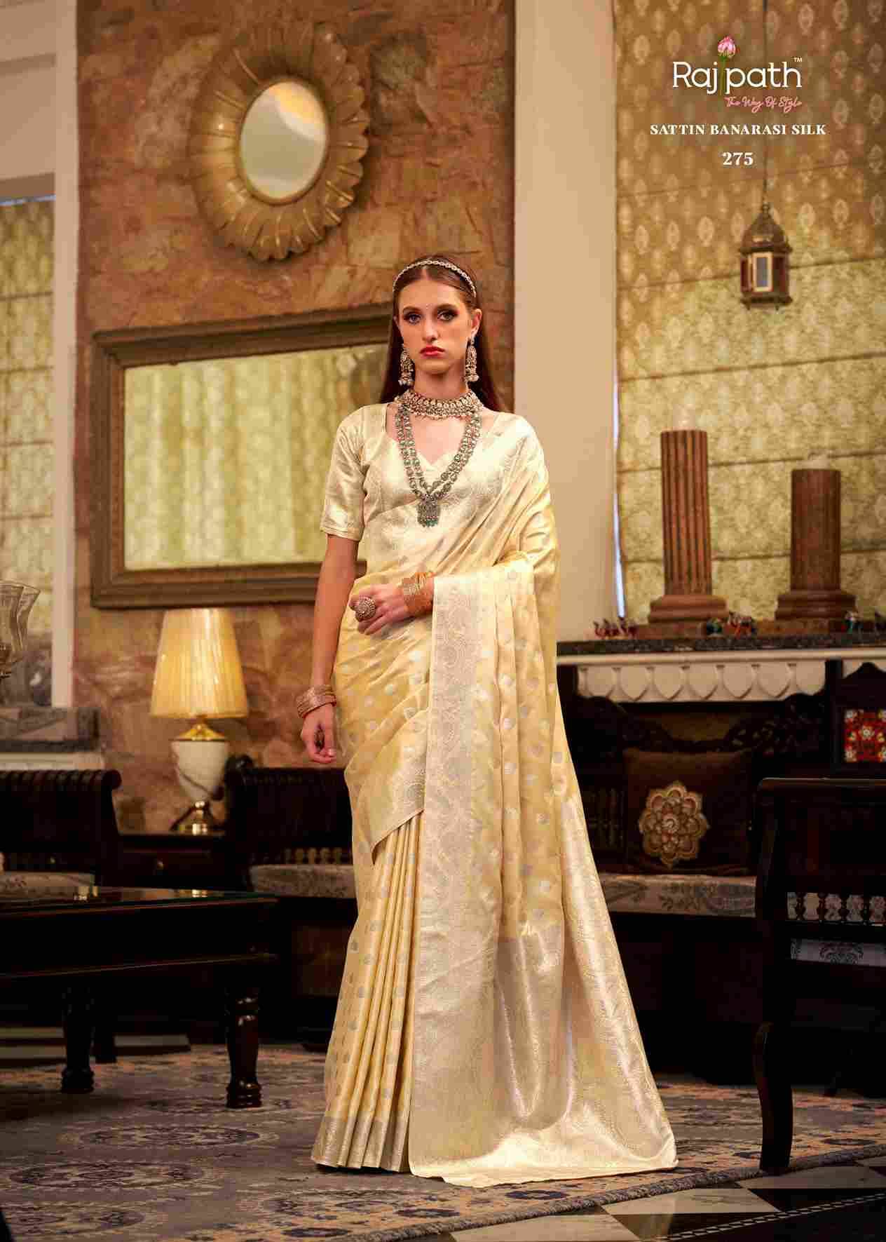 Shella Gold By Rajpath 273 To 278 Series Indian Traditional Wear Collection Beautiful Stylish Fancy Colorful Party Wear & Occasional Wear Satin Silk Sarees At Wholesale Price
