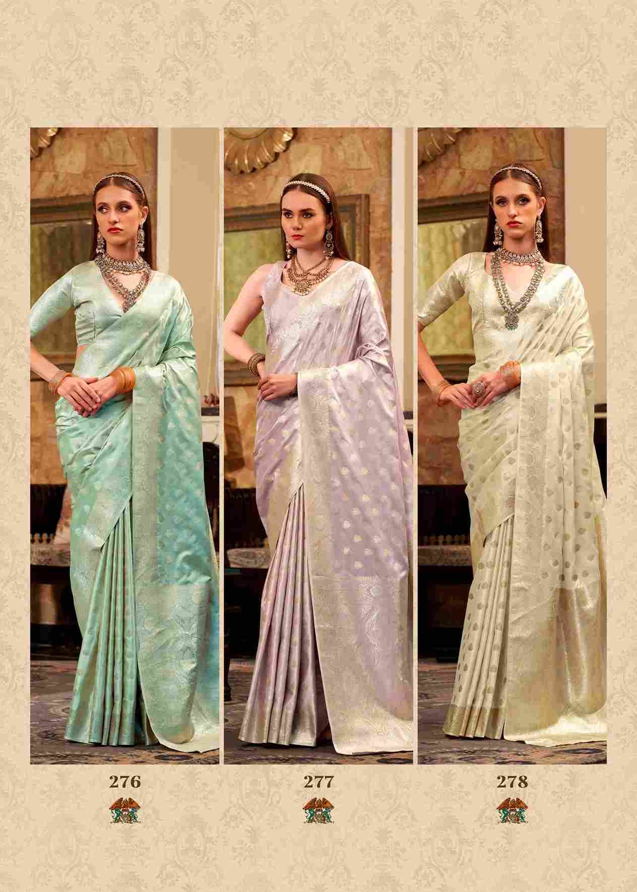 Shella Gold By Rajpath 273 To 278 Series Indian Traditional Wear Collection Beautiful Stylish Fancy Colorful Party Wear & Occasional Wear Satin Silk Sarees At Wholesale Price