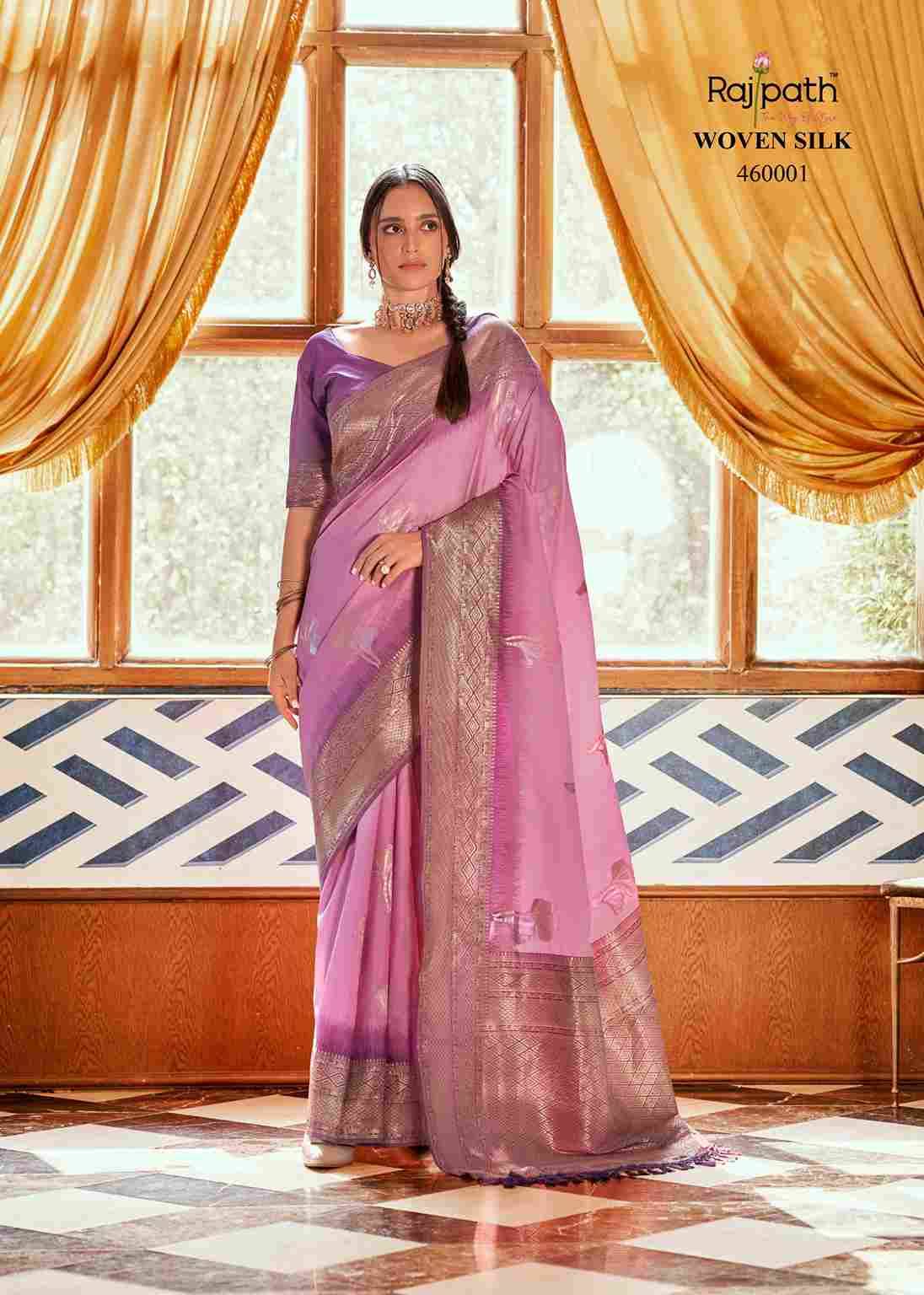 Roseberry Silk By Rajpath 460001 To 460006 Series Indian Traditional Wear Collection Beautiful Stylish Fancy Colorful Party Wear & Occasional Wear Soft Silk Sarees At Wholesale Price
