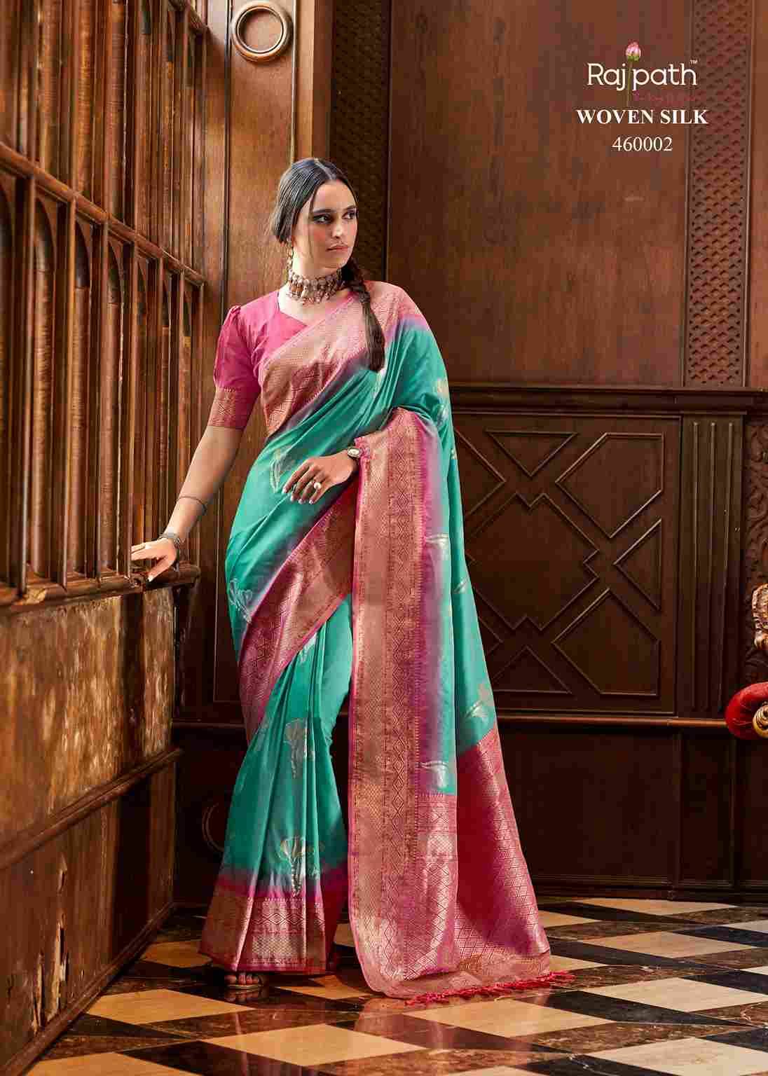 Roseberry Silk By Rajpath 460001 To 460006 Series Indian Traditional Wear Collection Beautiful Stylish Fancy Colorful Party Wear & Occasional Wear Soft Silk Sarees At Wholesale Price