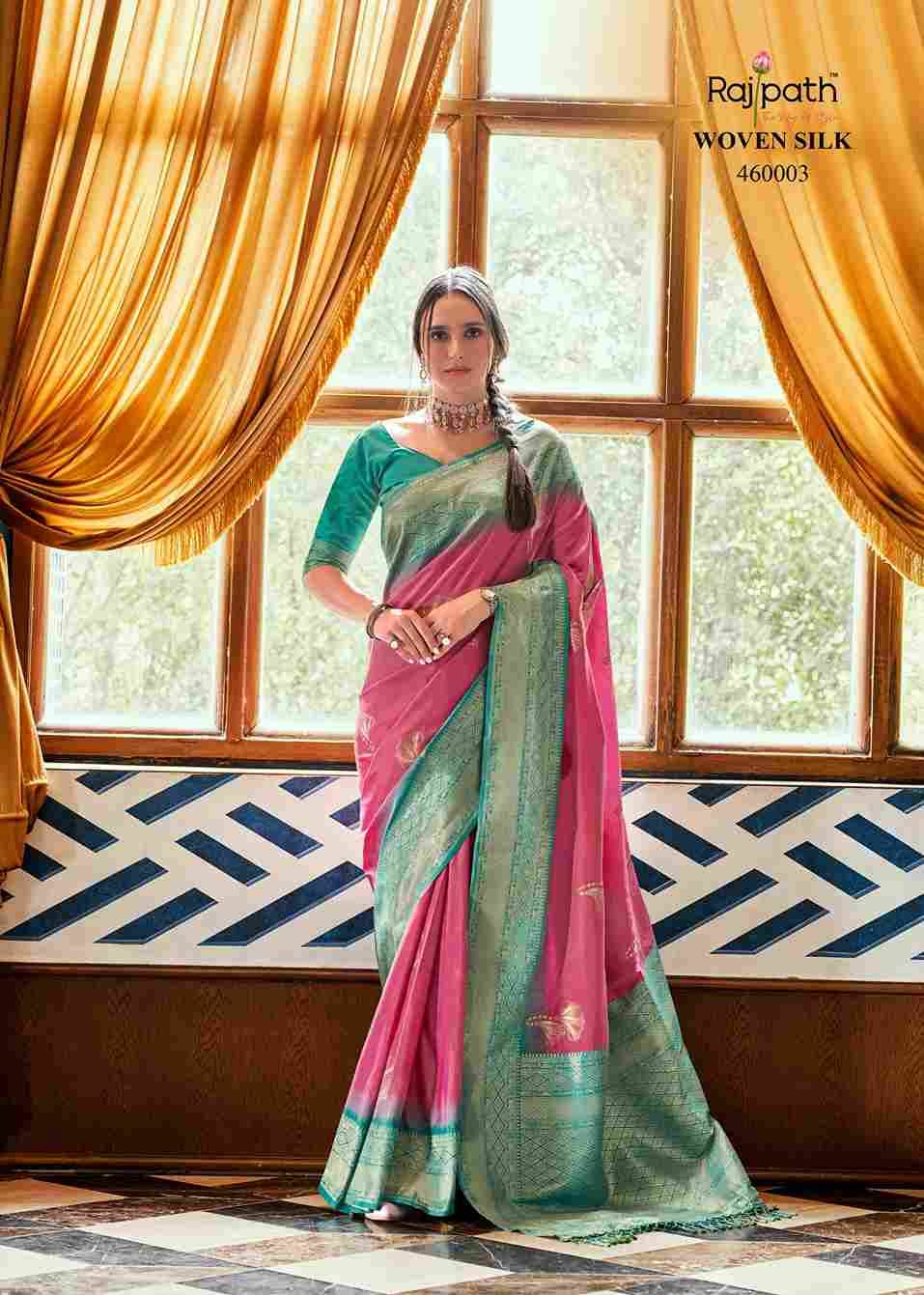 Roseberry Silk By Rajpath 460001 To 460006 Series Indian Traditional Wear Collection Beautiful Stylish Fancy Colorful Party Wear & Occasional Wear Soft Silk Sarees At Wholesale Price