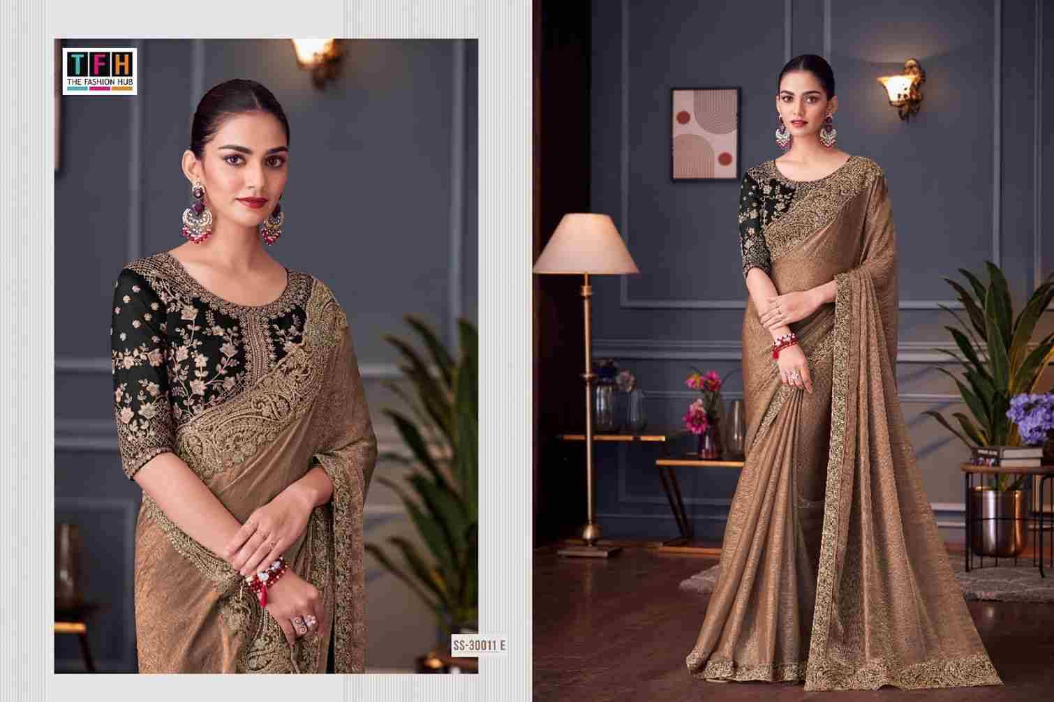 Silver Screen 30011 Colours By TFH 30011 -A To 30011-F Series Indian Traditional Wear Collection Beautiful Stylish Fancy Colorful Party Wear & Occasional Wear Satin Silk Sarees At Wholesale Price