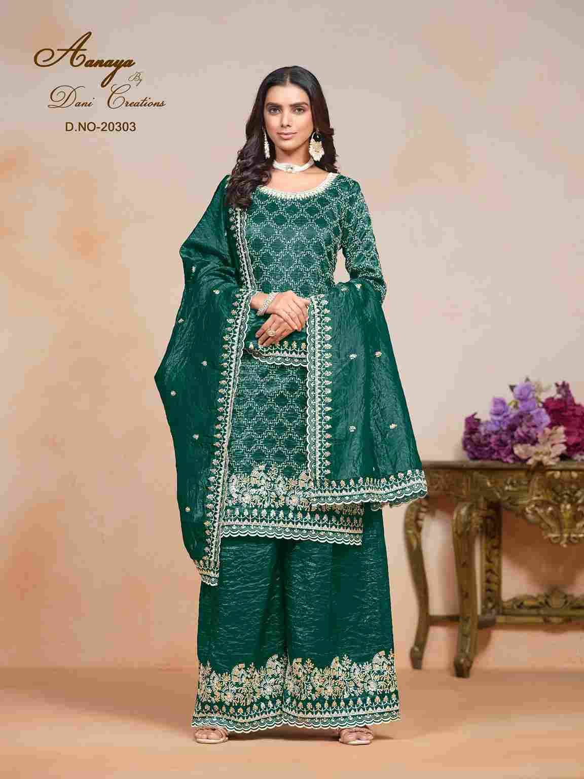 Aanaya Vol-203 By Twisha 20301 To 20304 Series Beautiful Sharara Suits Stylish Fancy Colorful Casual Wear & Ethnic Wear Gold Crush Print Dresses At Wholesale Price