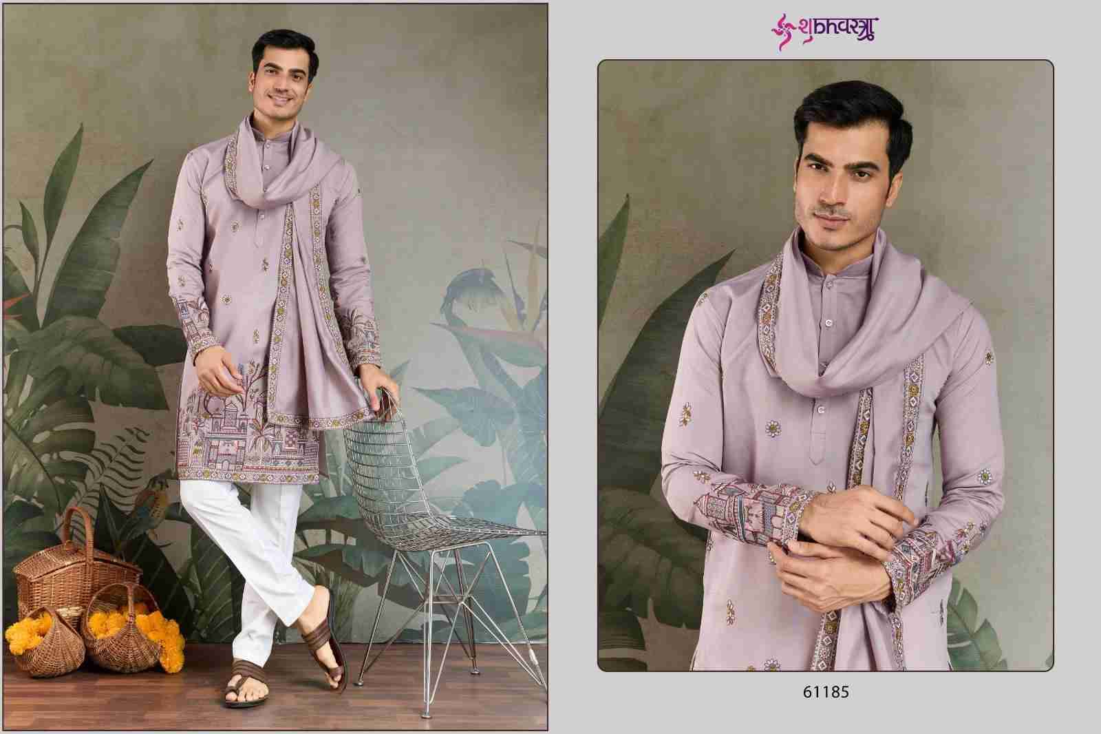 Rajwada Attire Vol-3 By Shubhvastra 61181 To 61186 Series Beautiful Colorful Stylish Fancy Casual Wear & Ethnic Wear & Ready To Wear Viscose Silk Kurtas With Dupatta At Wholesale Price