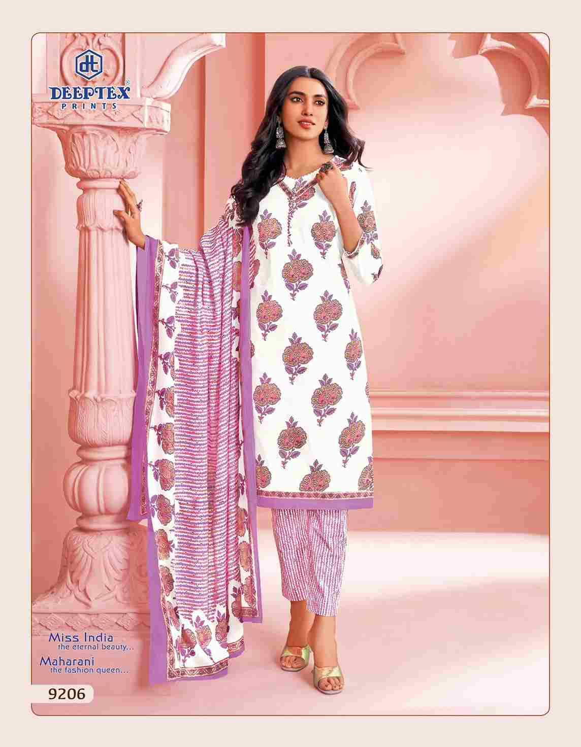 Miss India Vol-92 By Deeptex Prints 9201 To 9216 Series Beautiful Festive Suits Stylish Fancy Colorful Casual Wear & Ethnic Wear Cotton Print Dresses At Wholesale Price