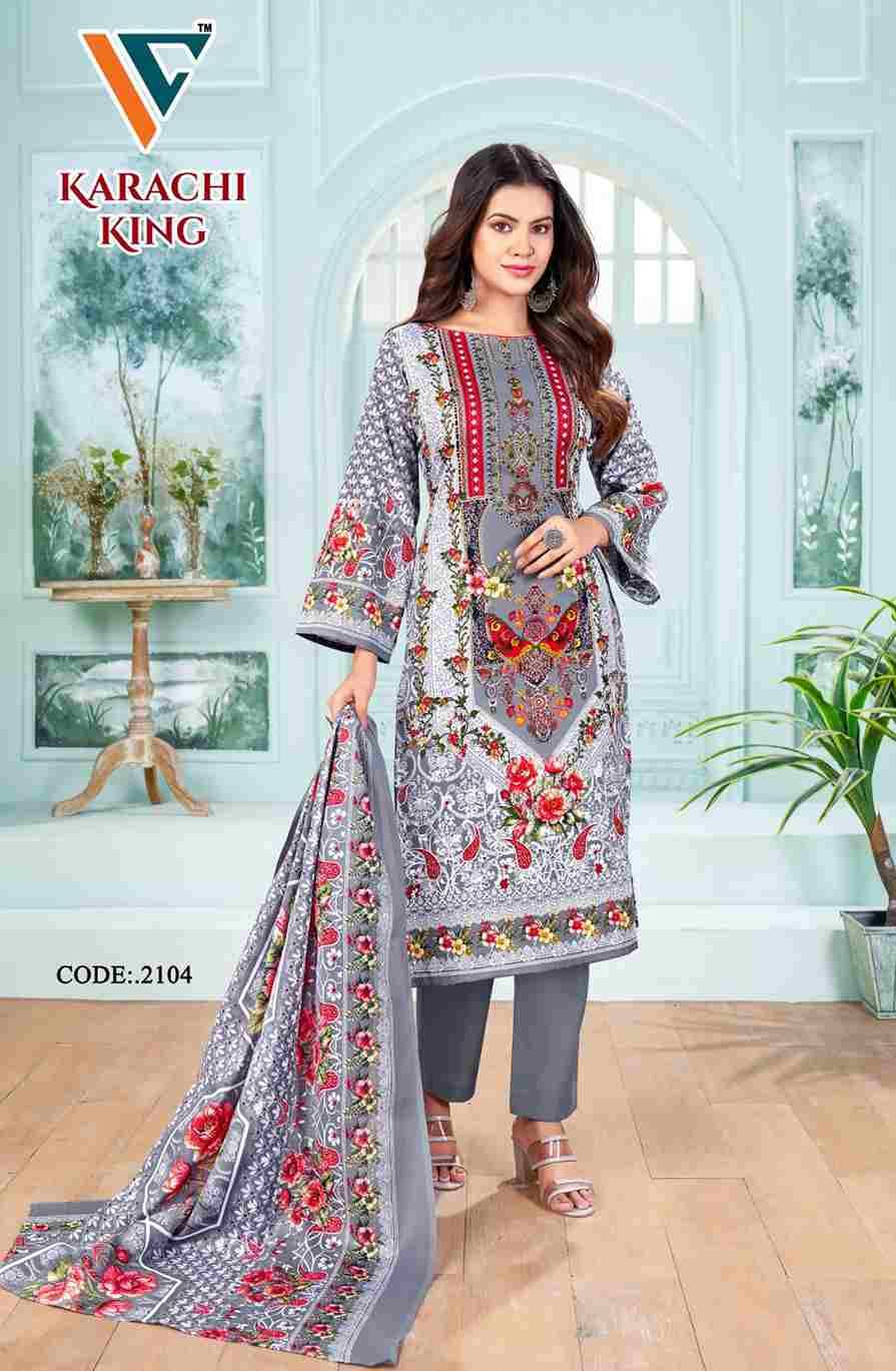 Karachi King Vol-21 By Vandana Creation 2101 To 2108 Series Beautiful Festive Suits Stylish Fancy Colorful Casual Wear & Ethnic Wear Cotton Print Dresses At Wholesale Price