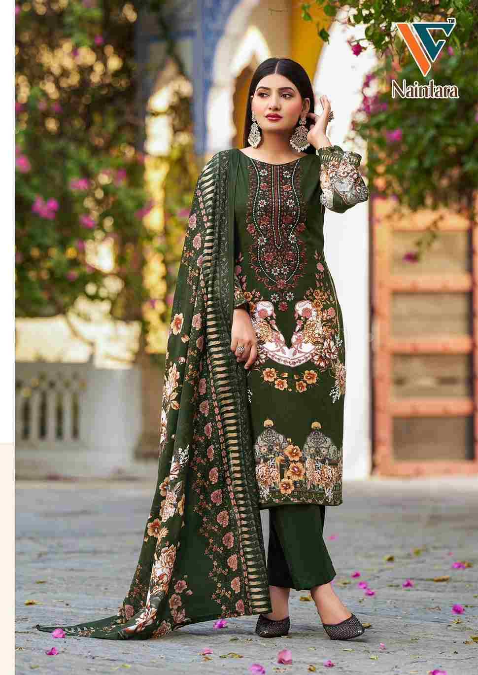 Naintara Vol-1 By Vandana Creation 1001 To 1008 Series Beautiful Festive Suits Stylish Fancy Colorful Casual Wear & Ethnic Wear Cambric Cotton Print Dresses At Wholesale Price
