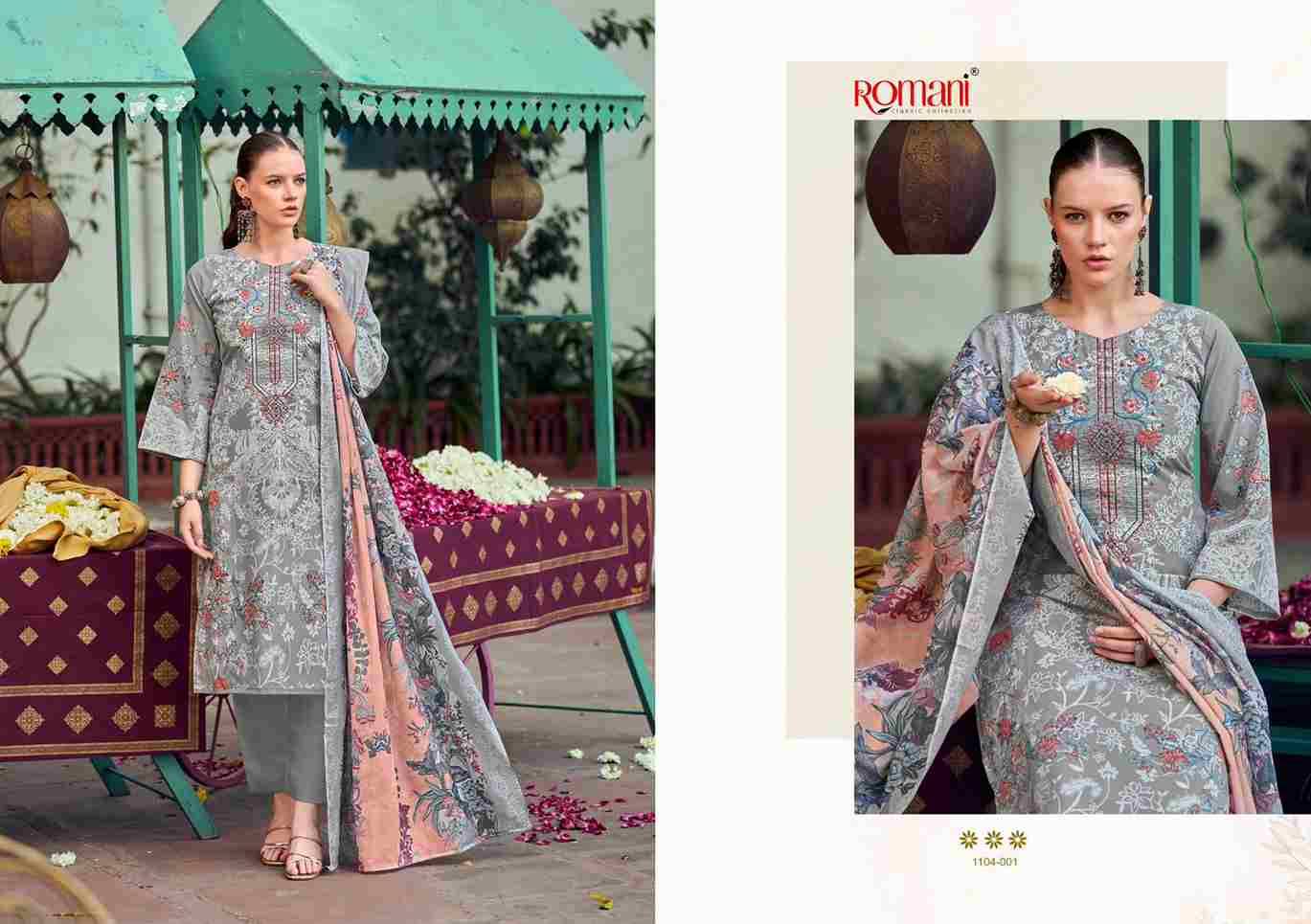 Needle Wonder By Romani 1104-001 To 1104-008 Series Beautiful Festive Suits Stylish Fancy Colorful Casual Wear & Ethnic Wear Soft Cotton Print Dresses At Wholesale Price