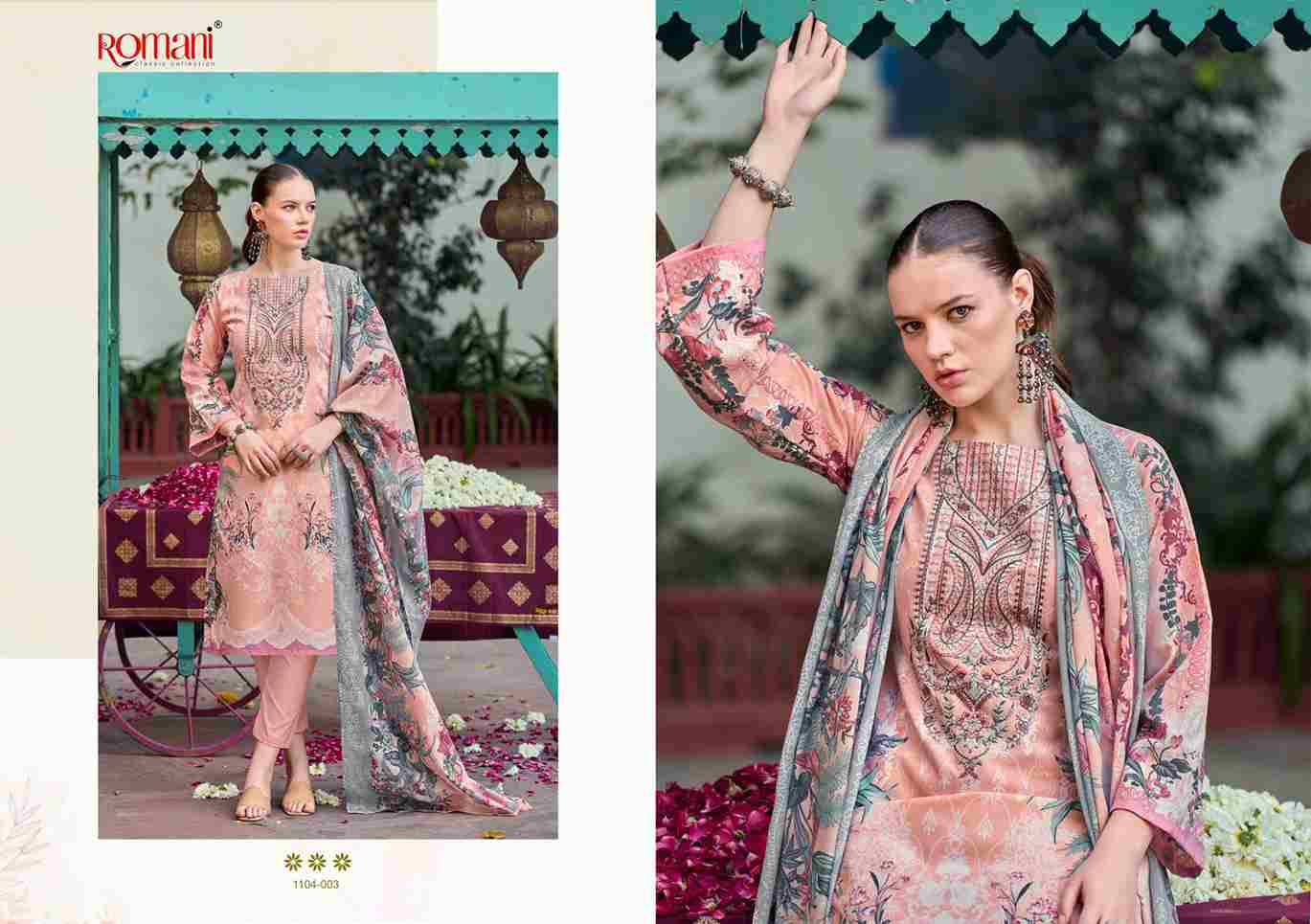 Needle Wonder By Romani 1104-001 To 1104-008 Series Beautiful Festive Suits Stylish Fancy Colorful Casual Wear & Ethnic Wear Soft Cotton Print Dresses At Wholesale Price