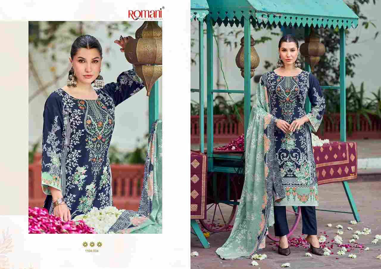 Needle Wonder By Romani 1104-001 To 1104-008 Series Beautiful Festive Suits Stylish Fancy Colorful Casual Wear & Ethnic Wear Soft Cotton Print Dresses At Wholesale Price