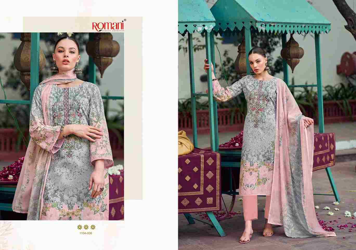 Needle Wonder By Romani 1104-001 To 1104-008 Series Beautiful Festive Suits Stylish Fancy Colorful Casual Wear & Ethnic Wear Soft Cotton Print Dresses At Wholesale Price