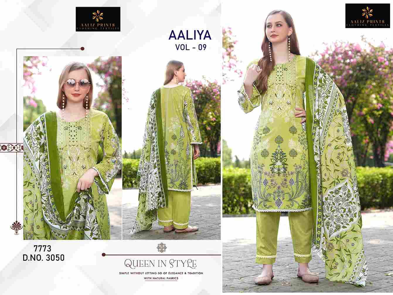 Aaliya Vol-9 By Aaliz Prints 3047 To 3050 Series Beautiful Festive Suits Stylish Fancy Colorful Casual Wear & Ethnic Wear Cotton Digital Print Dresses At Wholesale Price