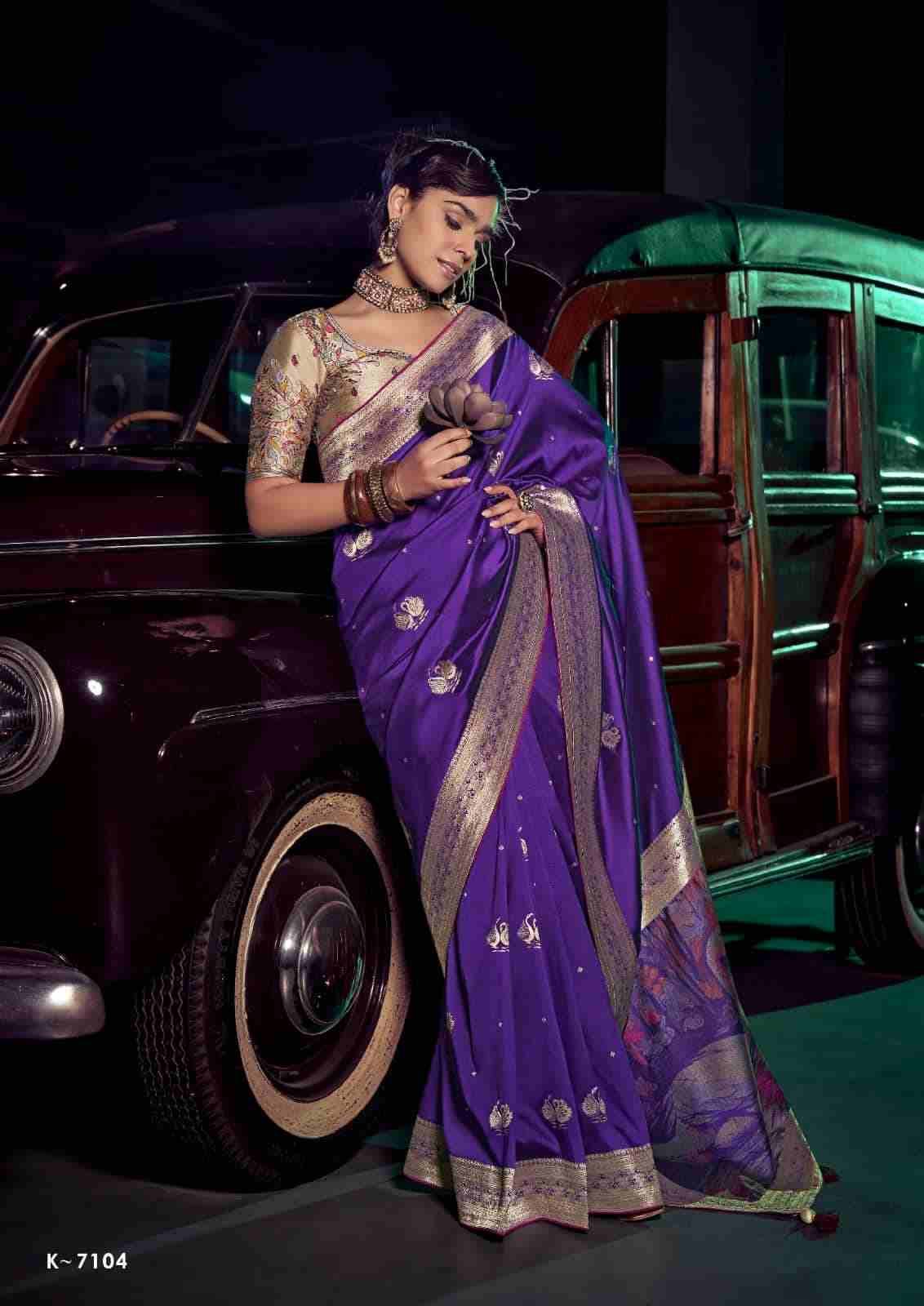 Kavisha By Kira 7101 To 7106 Series Indian Traditional Wear Collection Beautiful Stylish Fancy Colorful Party Wear & Occasional Wear Pure Silk Sarees At Wholesale Price