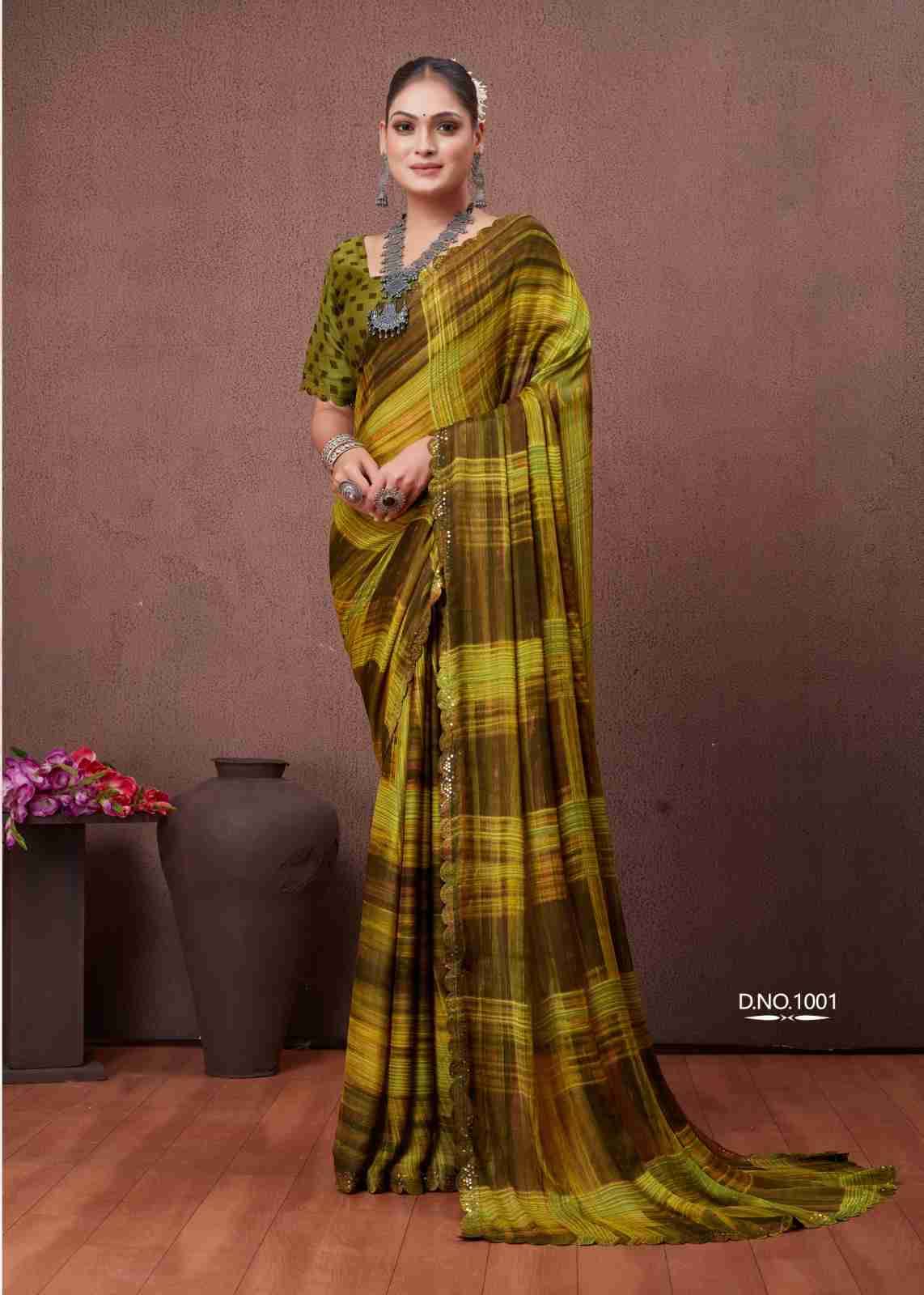 Cutwork By Stavan 1001 To 1008 Series Indian Traditional Wear Collection Beautiful Stylish Fancy Colorful Party Wear & Occasional Wear Fancy Sarees At Wholesale Price