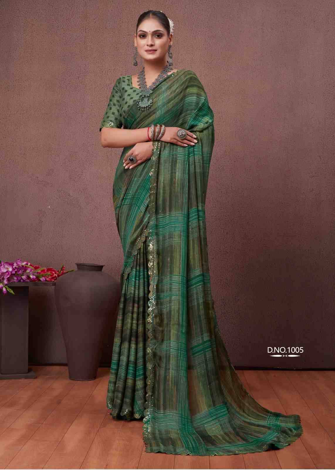 Cutwork By Stavan 1001 To 1008 Series Indian Traditional Wear Collection Beautiful Stylish Fancy Colorful Party Wear & Occasional Wear Fancy Sarees At Wholesale Price