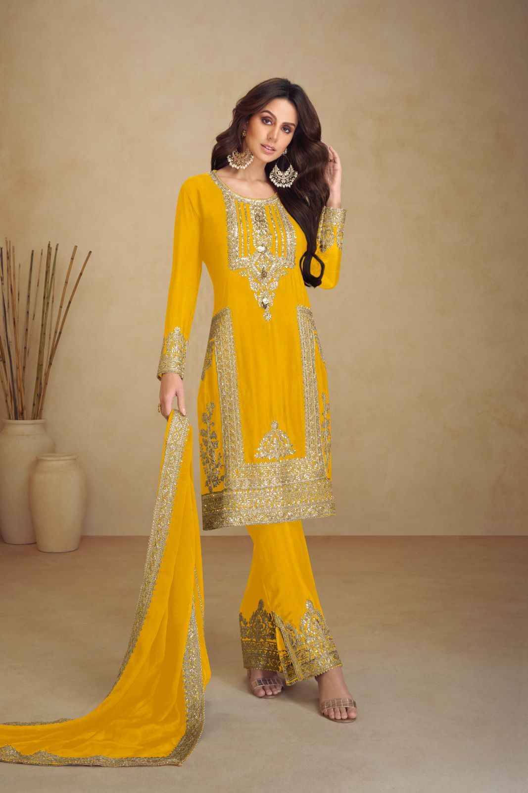 Apsara Vol-2 By Gulkayra Designer 7473-C To 7473-F Series Beautiful Festive Suits Colorful Stylish Fancy Casual Wear & Ethnic Wear Chinnon With Work Dresses At Wholesale Price