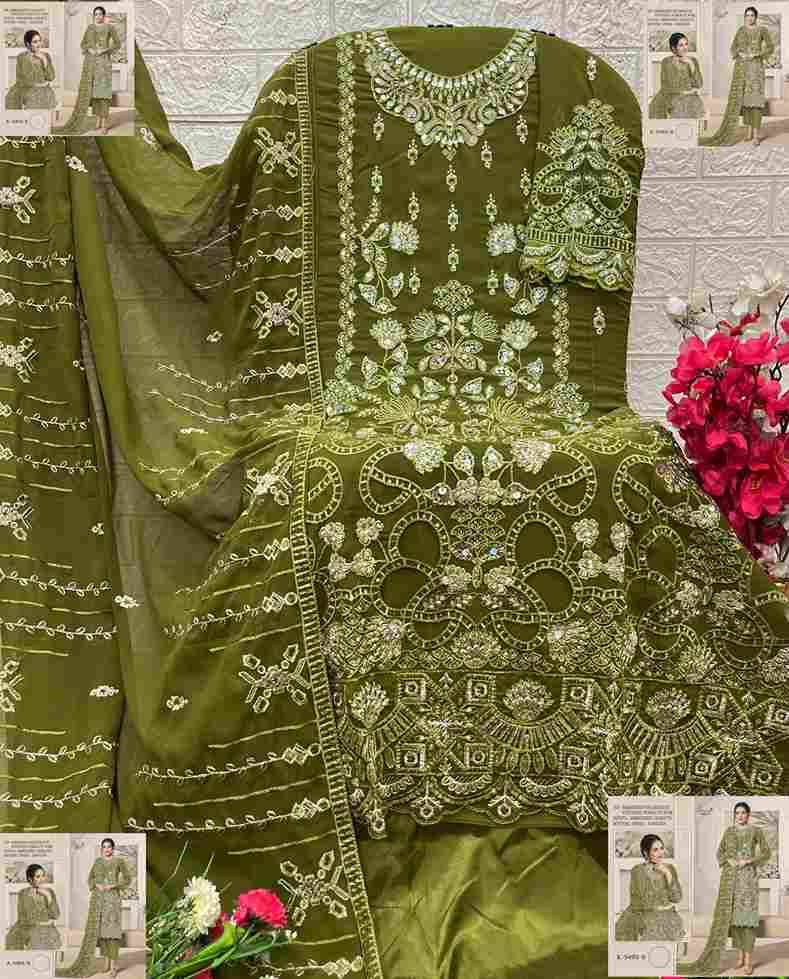 Shree Fabs Hit Design K-5493 Colours By Shree Fabs K-5493-A To K-5493-D Series Designer Pakistani Suits Beautiful Fancy Stylish Colorful Party Wear & Occasional Wear Faux Georgette Embroidery Dresses At Wholesale Price