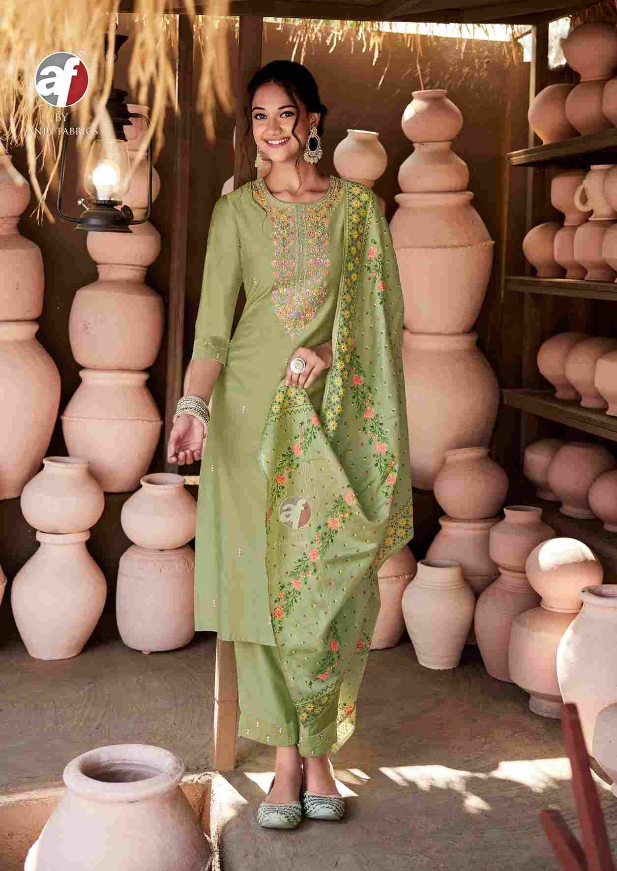Once More Vol-5 By Anju Fabrics 4201 To 4206 Series Beautiful Stylish Fancy Colorful Casual Wear & Ethnic Wear Viscose Dresses At Wholesale Price