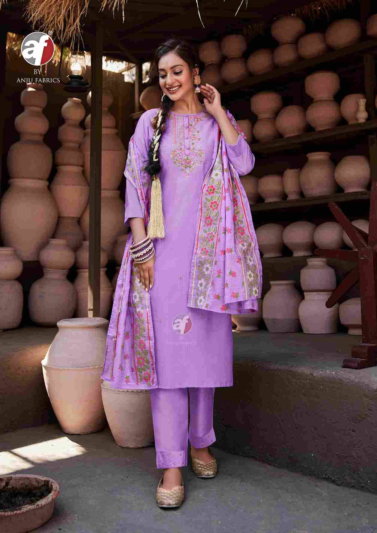 Once More Vol-5 By Anju Fabrics 4201 To 4206 Series Beautiful Stylish Fancy Colorful Casual Wear & Ethnic Wear Viscose Dresses At Wholesale Price