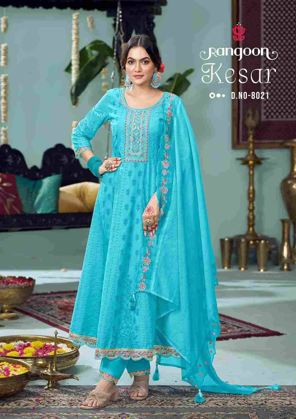 Kesar By Rangoon 8021 To 8024 Series Beautiful Festive Suits Colorful Stylish Fancy Casual Wear & Ethnic Wear Pure Cotton Dresses At Wholesale Price
