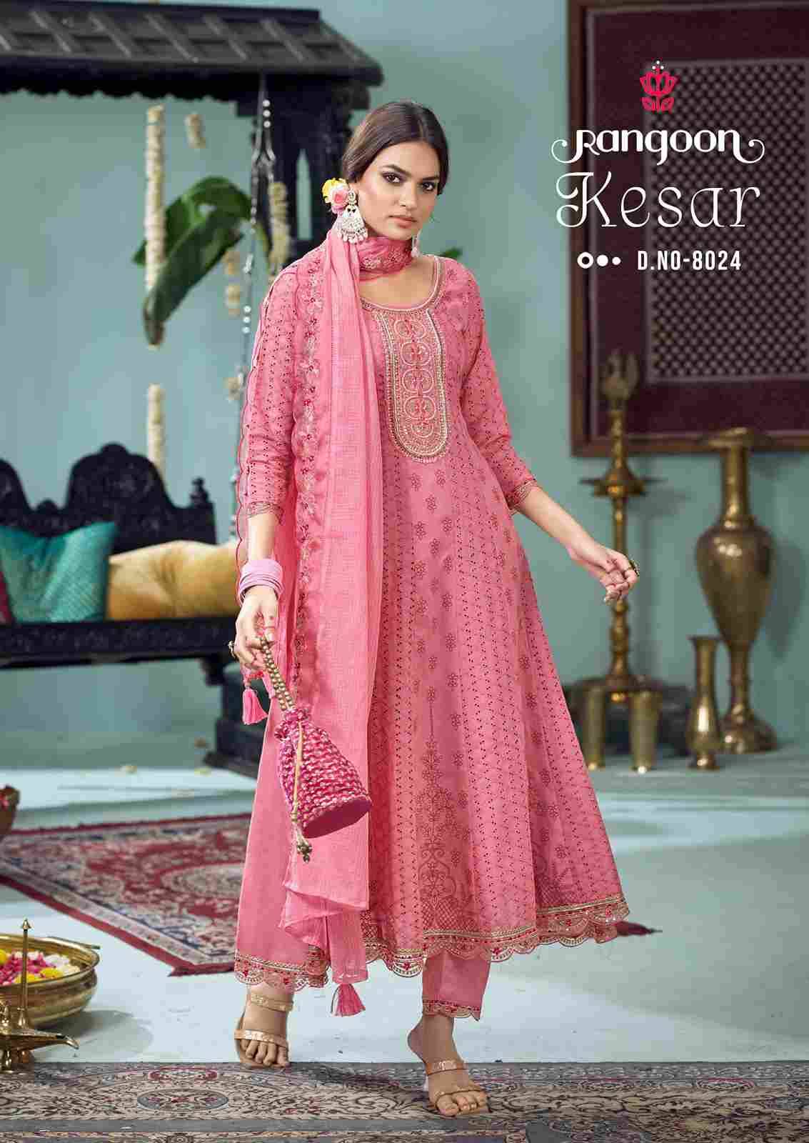 Kesar By Rangoon 8021 To 8024 Series Beautiful Festive Suits Colorful Stylish Fancy Casual Wear & Ethnic Wear Pure Cotton Dresses At Wholesale Price