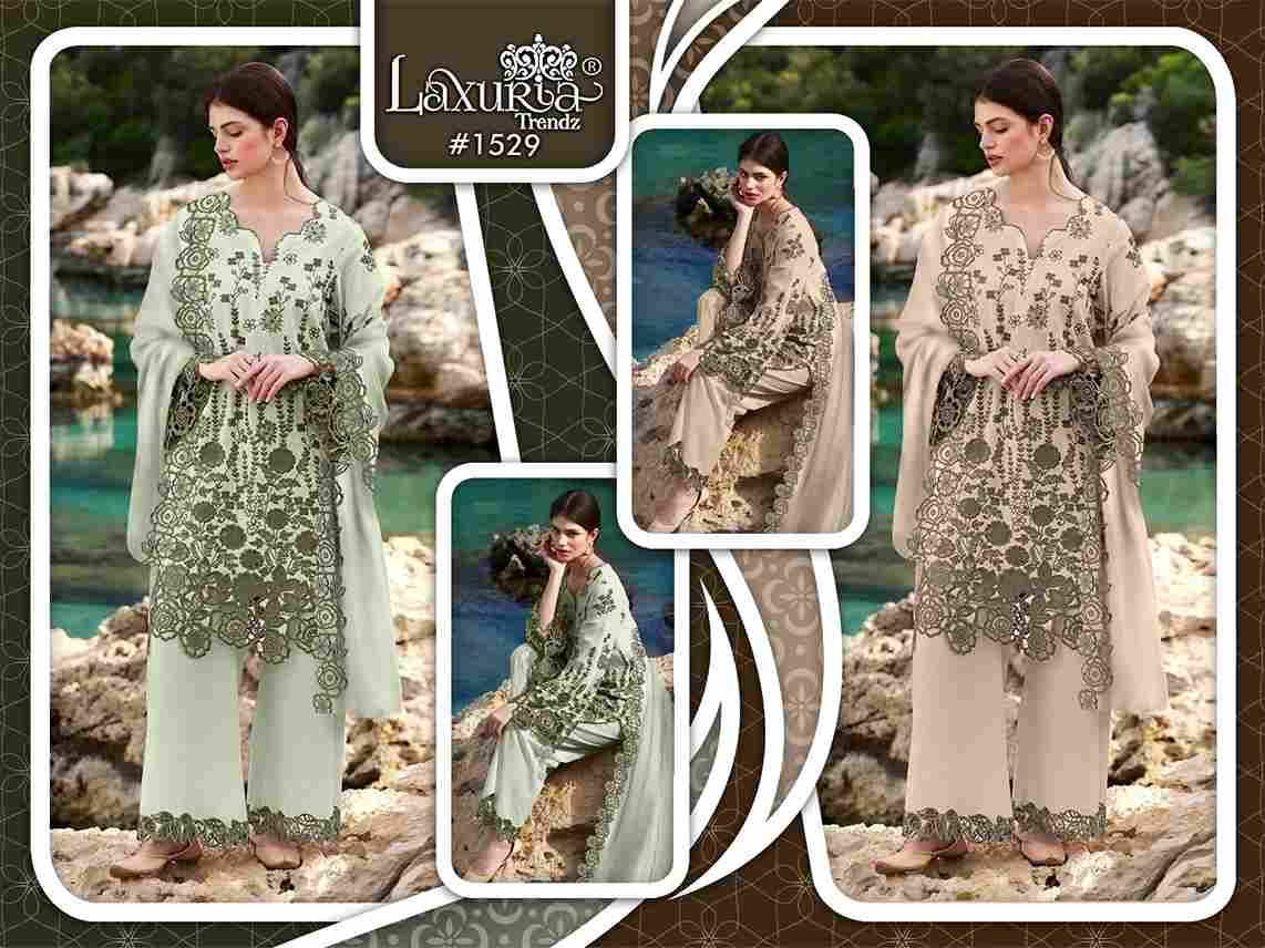 Luxuria Trendz 1529 Colours By Luxuria 1529-A To 1529-B Series Beautiful Pakistani Suits Colorful Stylish Fancy Casual Wear & Ethnic Wear Vichitra Dresses At Wholesale Price