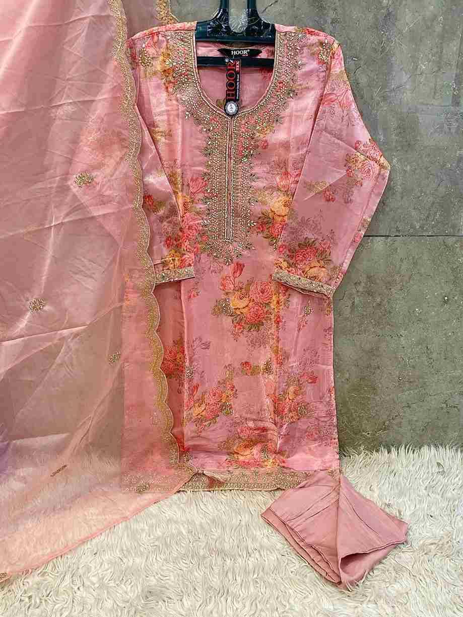 Hoor Tex Hit Design HF-182 Colours By Hoor Tex HF-182-A To HF-182-D Series Designer Festive Pakistani Suits Collection Beautiful Stylish Fancy Colorful Party Wear & Occasional Wear Heavy Organza Embroidered Dresses At Wholesale Price