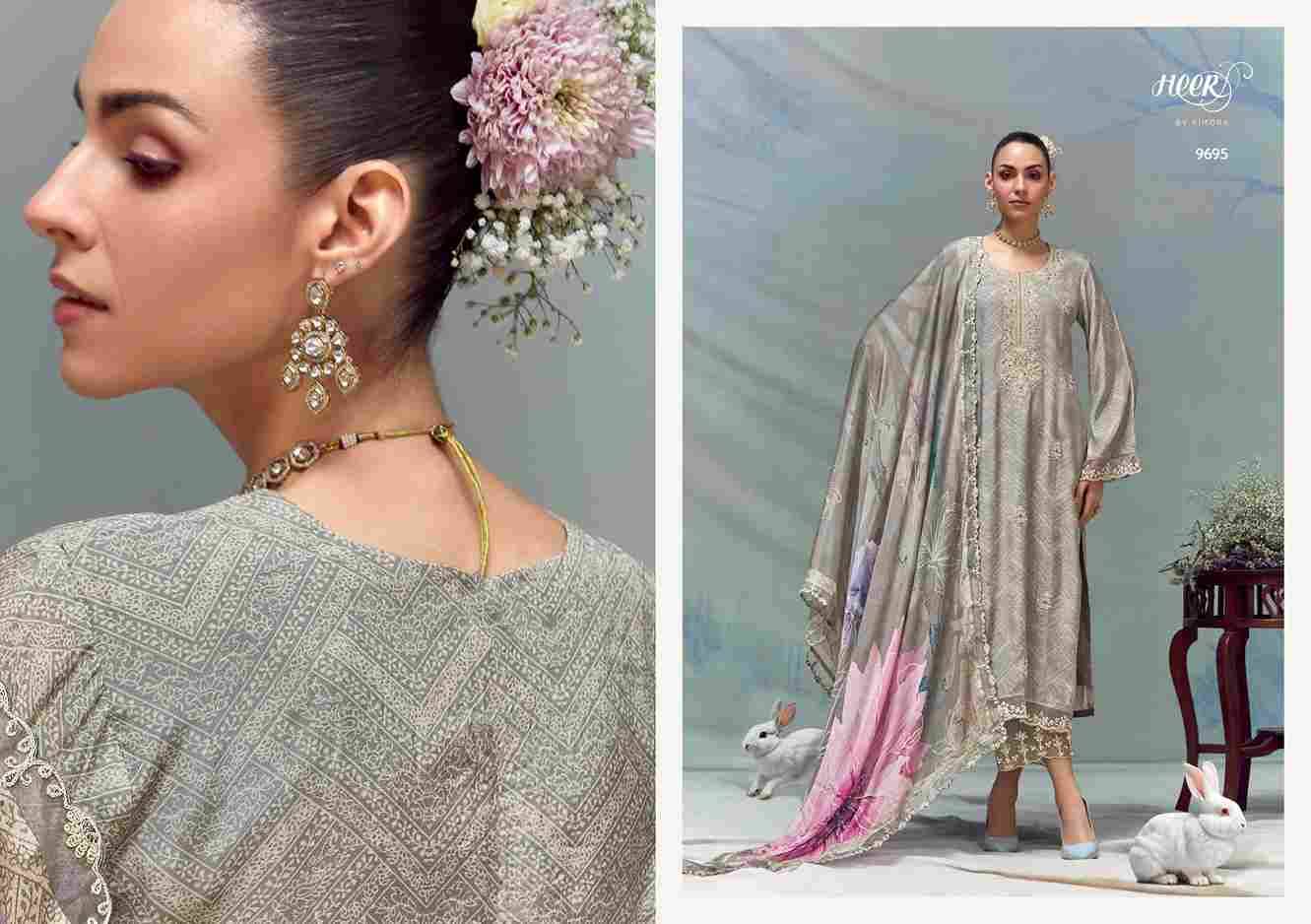 Florence By Kimora Fashion 9691 To 9696 Series Designer Festive Suits Collection Beautiful Stylish Fancy Colorful Party Wear & Occasional Wear Pure Muslin Dresses At Wholesale Price