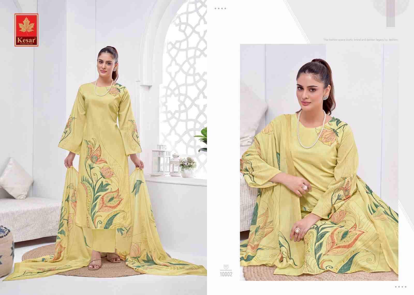 Gunj By Kesar 10001 To 10004 Series Designer Festive Suits Collection Beautiful Stylish Fancy Colorful Party Wear & Occasional Wear Pure Cambric Dresses At Wholesale Price