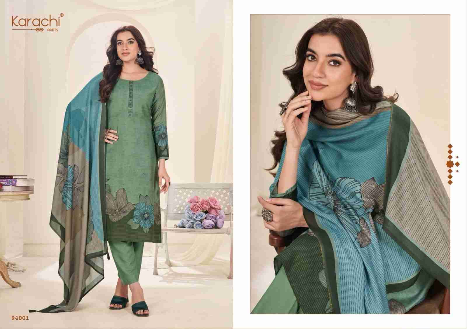 Kahani By Karachi Prints 94001 To 94004 Series Festive Suits Beautiful Fancy Colorful Stylish Party Wear & Occasional Wear Pure Viscose Muslin Dresses At Wholesale Price