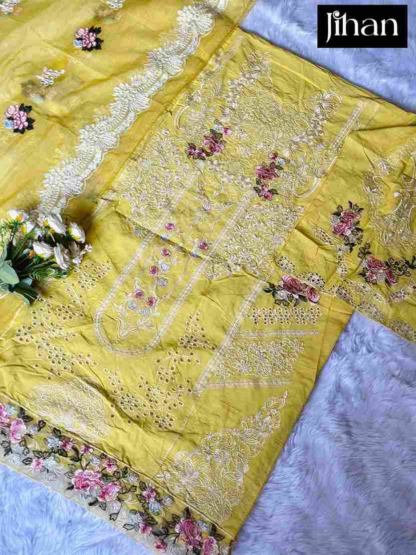 Ombre Premium By Jihan 3707 To 3709 Series Designer Pakistani Suits Beautiful Fancy Stylish Colorful Party Wear & Occasional Wear Cotton Dresses At Wholesale Price