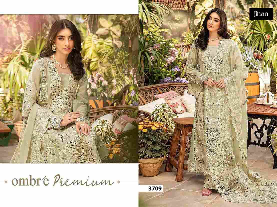 Ombre Premium By Jihan 3707 To 3709 Series Designer Pakistani Suits Beautiful Fancy Stylish Colorful Party Wear & Occasional Wear Cotton Dresses At Wholesale Price