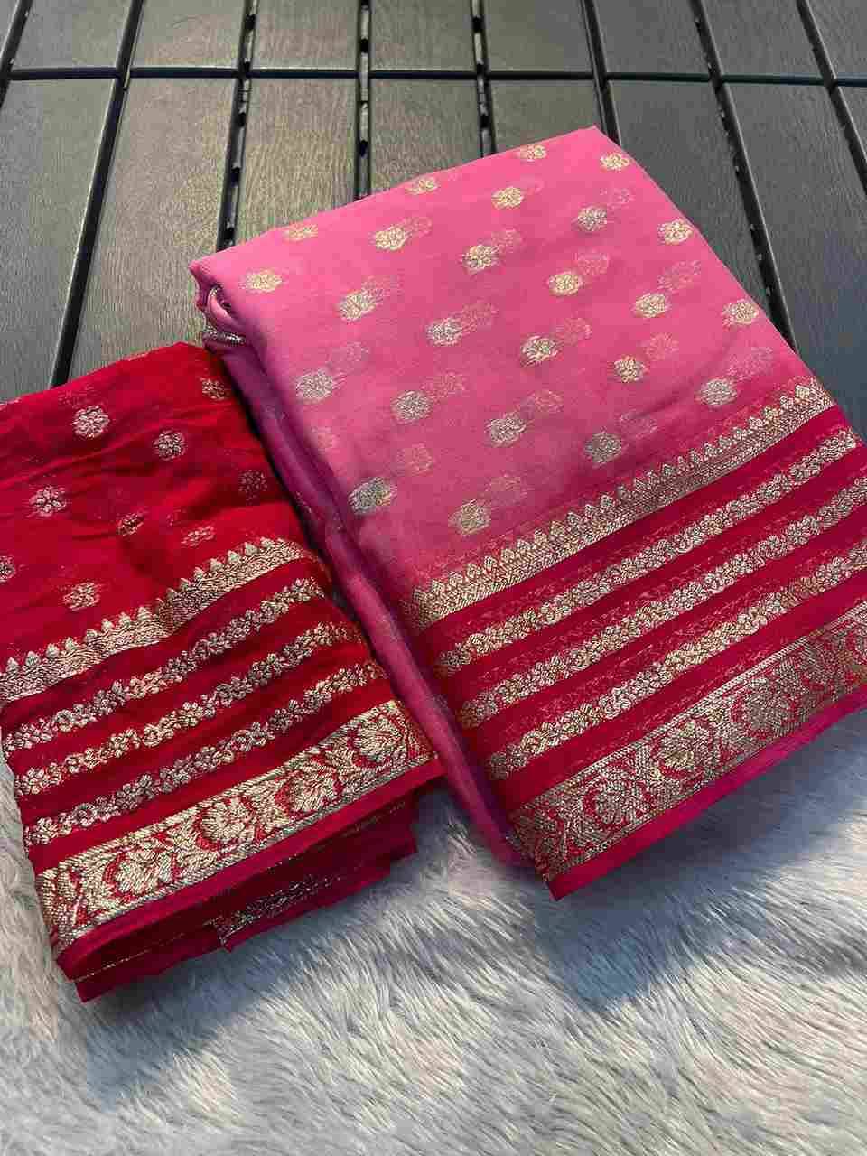 GLB2D By Fashid Wholesale 01 To 06 Series Indian Traditional Wear Collection Beautiful Stylish Fancy Colorful Party Wear & Occasional Wear Viscose Georgette Sarees At Wholesale Price