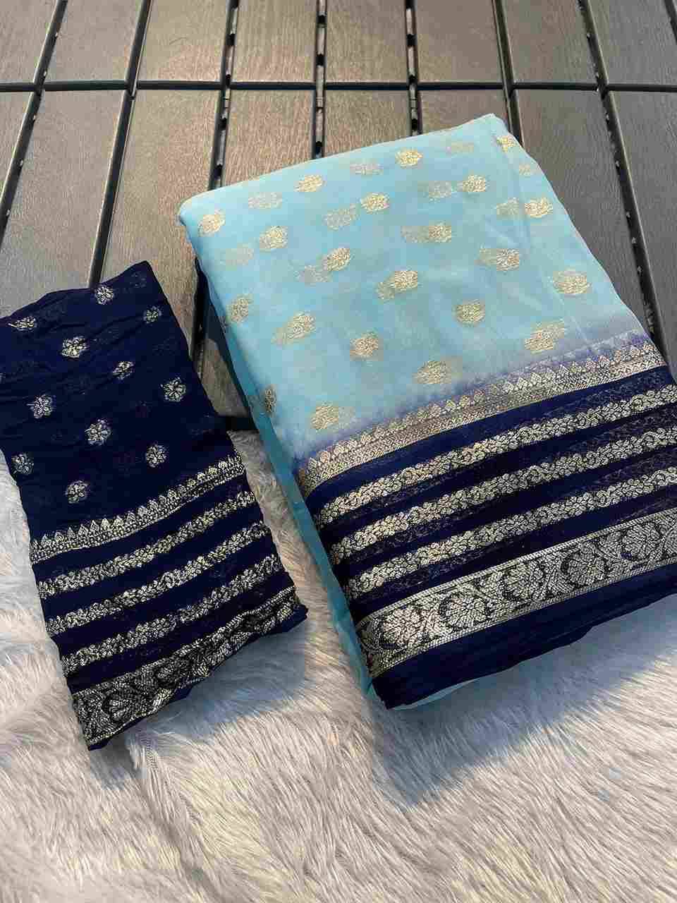 GLB2D By Fashid Wholesale 01 To 06 Series Indian Traditional Wear Collection Beautiful Stylish Fancy Colorful Party Wear & Occasional Wear Viscose Georgette Sarees At Wholesale Price