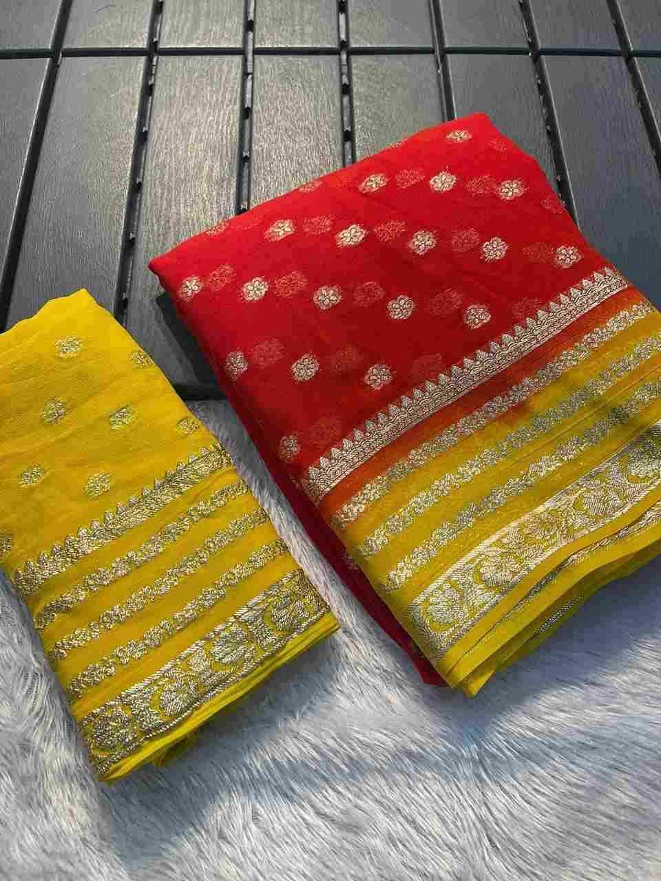 GLB2D By Fashid Wholesale 01 To 06 Series Indian Traditional Wear Collection Beautiful Stylish Fancy Colorful Party Wear & Occasional Wear Viscose Georgette Sarees At Wholesale Price