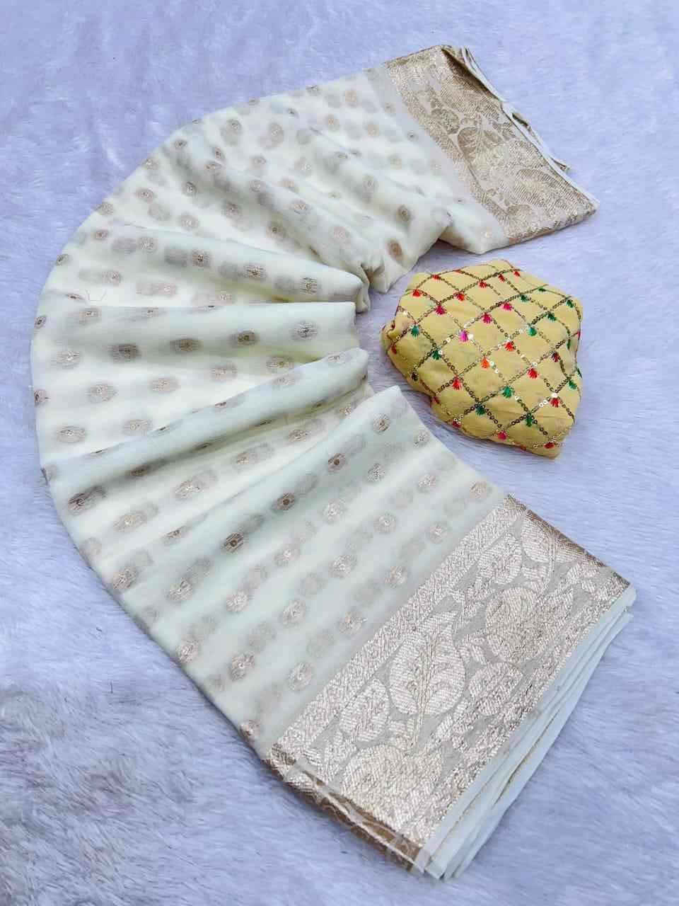 Pan By Fashid Wholesale 01 To 09 Series Indian Traditional Wear Collection Beautiful Stylish Fancy Colorful Party Wear & Occasional Wear Viscose Georgette Sarees At Wholesale Price