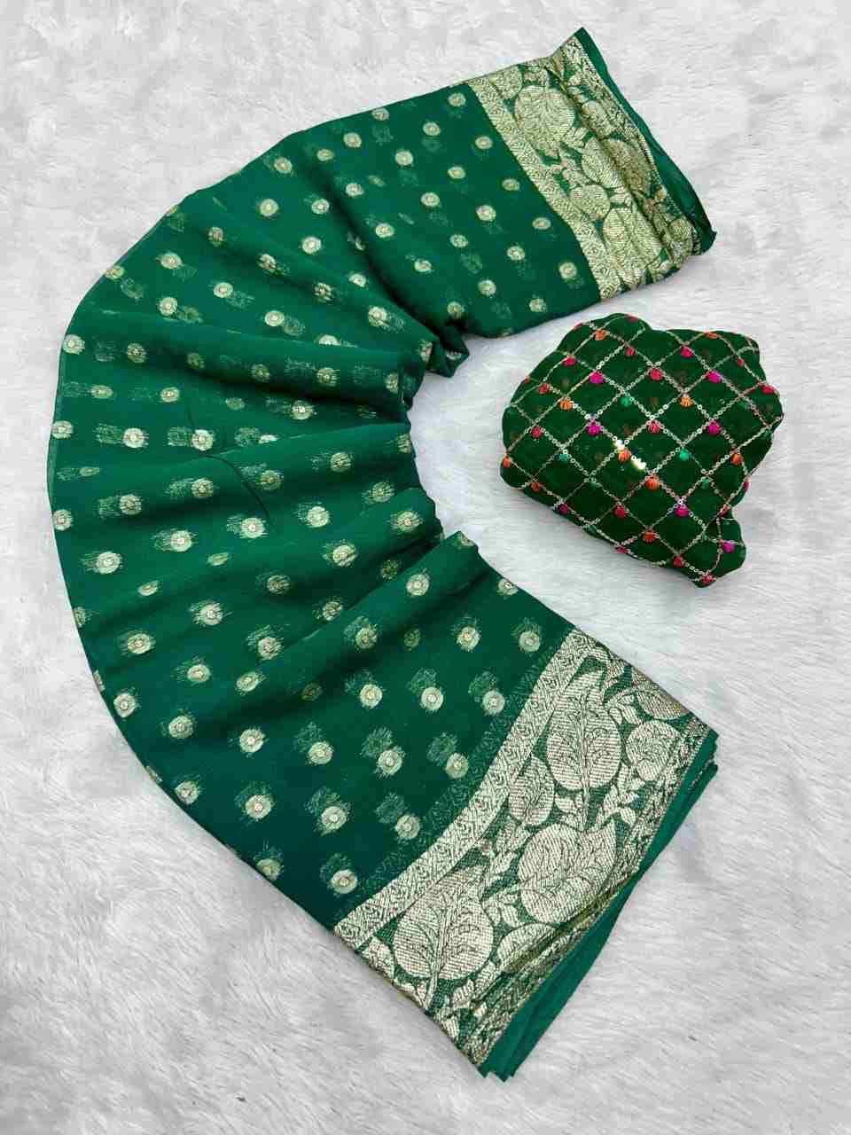 Pan By Fashid Wholesale 01 To 09 Series Indian Traditional Wear Collection Beautiful Stylish Fancy Colorful Party Wear & Occasional Wear Viscose Georgette Sarees At Wholesale Price