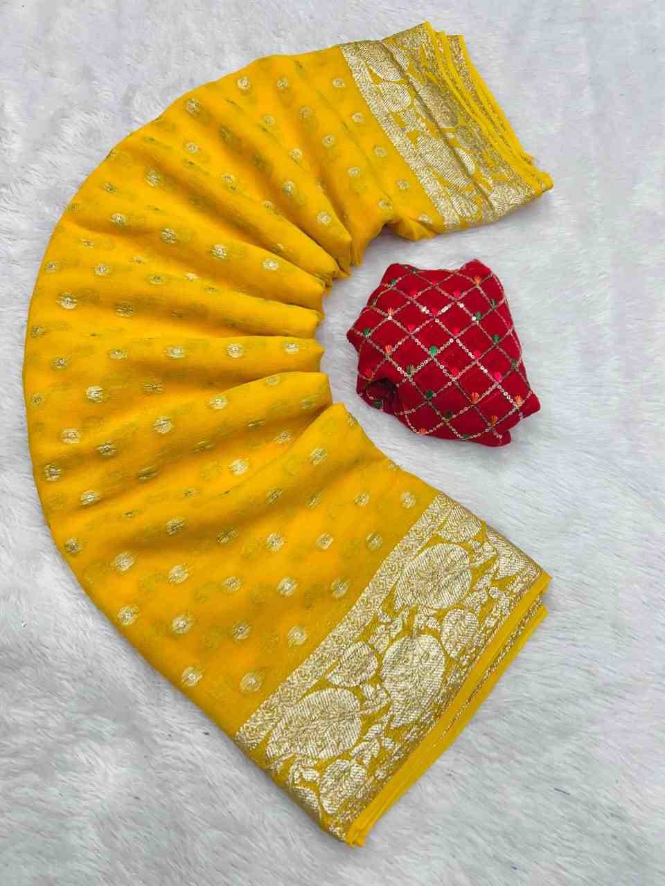 Pan By Fashid Wholesale 01 To 09 Series Indian Traditional Wear Collection Beautiful Stylish Fancy Colorful Party Wear & Occasional Wear Viscose Georgette Sarees At Wholesale Price