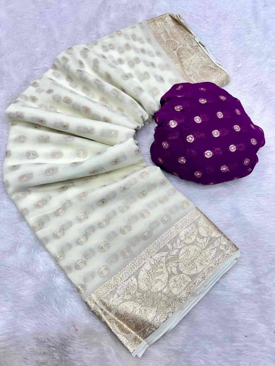 Pan By Fashid Wholesale 01 To 09 Series Indian Traditional Wear Collection Beautiful Stylish Fancy Colorful Party Wear & Occasional Wear Viscose Georgette Sarees At Wholesale Price